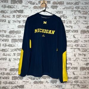 Adidas Michigan wolverines crewneck pullover